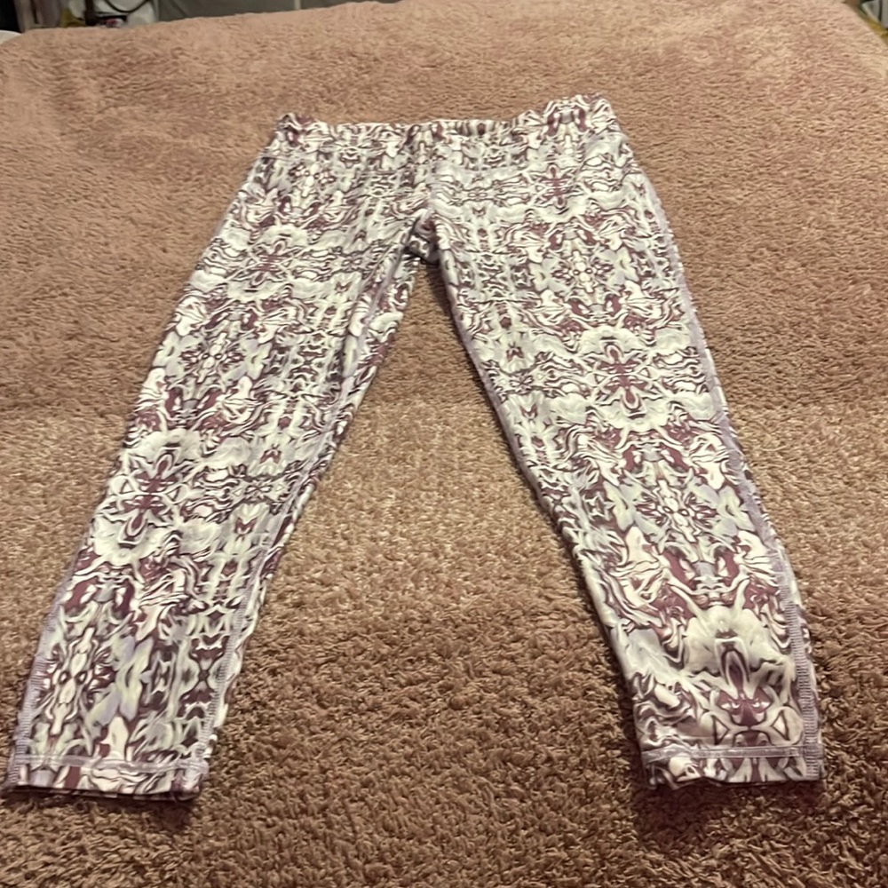 SWEATY BETTY All Day Workout Yoga Legging The Contour 7/8 Purple Dreams Medium